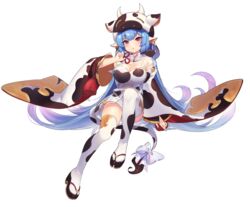  animal_costume animal_ears animal_print blue_hair blush breasts catura_(granblue_fantasy) cow_costume cow_ears cow_girl cow_hood cow_horns cow_print cow_tail draph ear_piercing female granblue_fantasy highres horns large_breasts looking_at_viewer micro_shorts open_mouth piercing print_thighhighs red_eyes ribbon sandals see-through sharlorc shorts sitting solo tail tail_ornament tail_ribbon thick_eyebrows thighhighs white_shorts white_thighhighs wide_sleeves 