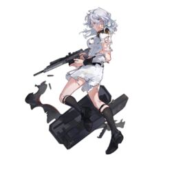  black_footwear black_socks breasts cuts epaulettes female from_side full_body girls&#039;_frontline grin gun h&amp;k_sl8 highres holding holding_gun holding_weapon imoko_(imonatsuki) injury kneehighs large_breasts legwear_garter lightning_bolt_symbol looking_at_viewer looking_to_the_side marching_band medium_hair midriff official_alternate_costume official_art purple_eyes reloading scrape sharp_teeth shirt shoe_soles shorts simple_background sl8_(girls&#039;_frontline) sl8_(improvised_rhapsody)_(girls&#039;_frontline) smile socks solo teeth third-party_source torn_clothes torn_shirt torn_shorts torn_socks transparent_background weapon weapon_case white_hair white_shorts white_uniform 