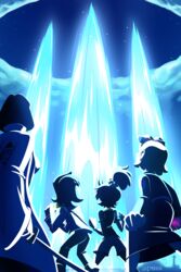  2:3 absurd_res amphibia_(series) anne_boonchuy bleach_(series) crossover crystal disney female hi_res human humanoid island lighthouse mammal marcy_wu quincy retsu_unohana sasha_waybright sky soul_reaper war wigmania 