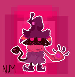  :3 animesque anthro armless baalzii black_body black_fur boots bovid clothing deltarune dreamer dreamstory footwear fur hat headgear headwear horn male mammal owo pacheri pink_eyes pink_scarf purple_clothing purple_shirt purple_topwear purple_tunic scarf shirt solo striped_horn stripes topwear tunic undertale undertale_(series) undertale_au wizard_hat 