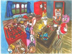  age_difference amy_rose anthro appliance autenticovadito breakfast butter canid canine chao_(sonic) cheese_the_chao chocola_the_chao cooking cookware cream_the_rabbit dairy_products eulipotyphlan female female_anthro flour food fox fridge frying_pan group hedgehog hi_res humanoid kitchen_appliance kitchen_utensils lagomorph leporid male male_anthro mammal marker_(artwork) mature_anthro mature_female milk older_anthro older_female painting_(artwork) pancake rabbit sega sonic_the_hedgehog_(series) tails tools traditional_media_(artwork) vanilla_the_rabbit watercolor_(artwork) younger_anthro younger_female 