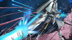  alien bad_id bad_pixiv_id battle cannon derivative_work energy energy_beam energy_cannon firing fleet flying gauna glowing highres holding_cannon i.t.o_daynamics mecha mecha_focus monster morito_(sidonia_no_kishi) no_humans outdoors railgun realistic robot science_fiction sidonia_no_kishi space sparks star_(sky) tentacle thrusters tsugumori weapon zero_gravity 