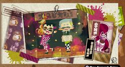  2girls aged_down callie_(splatoon) inkling marie_(splatoon) multiple_girls official_art splatoon_(series) splatoon_1 spoilers sunken_scroll_(splatoon) translated 