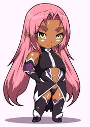  alternate_breast_size bare_shoulders black_footwear black_gloves black_panties black_thighhighs blush_stickers boots breasts chibi clothing_cutout commentary_request dark-skinned_female dark_skin donson dress elbow_gloves eyes_visible_through_hair female frown full_body g-string gloves groin hair_intakes halterneck hands_on_own_hips ingrid_(taimanin_murasaki) lipstick long_hair looking_to_the_side makeup mole mole_under_mouth navel navel_cutout panties pink_hair purple_lips serious shadow short_eyebrows sidelocks simple_background small_breasts solo standing string_panties taimanin_(series) taimanin_murasaki thick_eyebrows thigh_boots thighhighs thong turtleneck underwear very_long_hair white_background yellow_eyes 