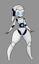  android blue_eyes disney drossel_von_flugel_(fireball) eyelashes female fireball_(disney) hi_res humanoid machine not_furry robot robot_humanoid saidra simple_background solo standing 