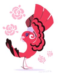  2016 2d_animation ambiguous_gender animated avian baile_oricorio bird closed_eyes dancing eyelashes eyeliner feathers feral generation_7_pokemon justasuta makeup motion_tweening nintendo oricorio pokemon pokemon_(species) red_body red_feathers short_playtime simple_background solo white_background 