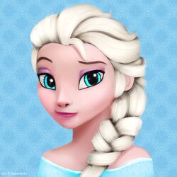  1:1 2014 blue_eyes clothing disney elsa frozen human jamesfoxbr mammal simple_background smile solo 