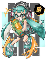  alternate_species aqua_eyes aqua_hair artist_name bike_shorts bike_shorts_under_skirt blouse commentary_request cosplay dated examheart female fingernails grin hatsune_miku hatsune_miku_(cosplay) headphones headset highres ink_tank_(splatoon) inkling_girl inkling_player_character leg_up long_hair looking_at_viewer miniskirt necktie oerba_yun_fang paint_splatter photoshop_(medium) pleated_skirt shirt shoes signature single_vertical_stripe skirt sleeveless smile sneakers solo splatoon_(series) splatoon_1 splattershot_(splatoon) squid standing super_soaker tattoo tentacle_hair vocaloid 