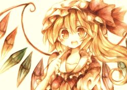  blonde_hair flandre_scarlet red_eyes touhou wings wiriam07 