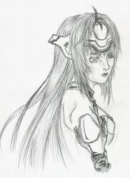  android kos-mos long_hair looking_back realistic thanatos_crows thanatos_of_crows xenosaga xenosaga_episode_i xenosaga_episode_ii xenosaga_episode_iii 