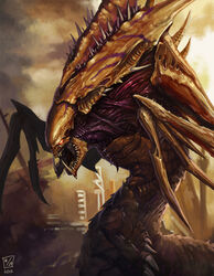  bad_id bad_pixiv_id glowing glowing_eyes hydralisk lieqi_hun monster no_humans photoshop_(medium) sharp_teeth starcraft teeth zerg_(starcraft) 