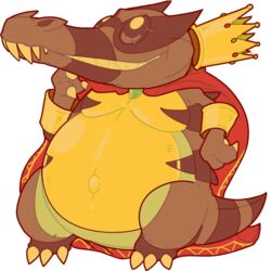  1:1 alpha_channel alternate_species crocodilian crossover crown donkey_kong_(series) generation_5_pokemon headgear k_rool krookodile male mblock nintendo pokemon pokemon_(species) reptile scalie simple_background solo transparent_background 