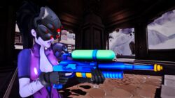  3d blizzard_entertainment demolljok female headgear honey_select overwatch solo studio_neo widowmaker 