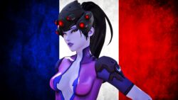  3d blizzard_entertainment demolljok french_flag honey_select overwatch posing studio_neo widowmaker 