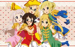  5girls america_(hetalia) axis_powers_hetalia china_(hetalia) france_(hetalia) k-on! multiple_girls rule_63 russia_(hetalia) shinatty-chan united_kingdom_(hetalia) 