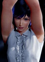  1girls 3d armpits arms_up female female_only fully_clothed reina_mishima solo tekken tekken_8 