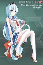  arnold-s bad_id bad_pixiv_id blue_eyes blue_hair blue_skirt blush character_name closed_mouth female highres long_hair looking_at_viewer neckerchief panties pantyshot photoshop_(medium) red_neckerchief shirayuki_(warship_girls_r) skirt smile solo thighhighs underwear very_long_hair warship_girls_r white_panties white_thighhighs 