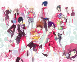  belphegor bian_(artist) bianchi cavallone_dino dokuro_chrome fran gokudera_hayato group hibari_kyouya katekyou_hirman_reborn katekyou_hitman_reborn lambo miura_haru present rokudou_mukuro sasagawa_kyouko sawada_tsunayoshi superbi_squalo 