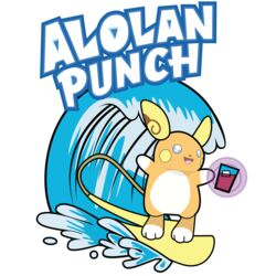  2016 absurd_res alolan_form alolan_raichu alpha_channel ambiguous_gender feral generation_7_pokemon glass hawaiian_punch hi_res nintendo parody pokemon pokemon_(species) regional_form_(pokemon) simple_background solo surfer surfing the8bither0 transparent_background water 