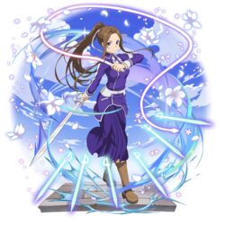  bad_id blue_eyes blue_jacket blue_skirt boots breasts brown_footwear brown_hair energy energy_sword female floating floating_hair floating_object floating_sword floating_weapon flower full_body glowing glowing_sword glowing_weapon hair_intakes hair_ribbon high_ponytail highres holding holding_sword holding_weapon holding_whip jacket long_hair long_skirt long_sleeves looking_at_viewer medium_breasts multiple_swords official_art pleated_skirt ribbon school_uniform skirt smile solo sortiliena_serlut sword sword_art_online sword_art_online:_alicization sword_mastery_academy_school_uniform transparent_background very_long_hair weapon whip white_flower white_ribbon 