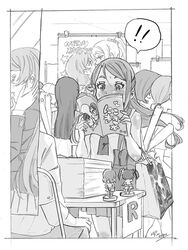  ! !! ayase_eli bag blush chair commentary_request convention dated folding_chair greyscale half_updo himejoshi holding komesodo kurosawa_dia long_hair love_live! love_live!_school_idol_project love_live!_sunshine!! manga_(object) monochrome multiple_girls nishikino_maki otonokizaka_school_uniform pornography poster_(object) reading sakurauchi_riko school_bag school_uniform shopping_bag signature sitting standing star_(symbol) sweatdrop table tie_clip tojo_nozomi yazawa_nico yuri yuri_(object) 