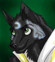  2010 amocin anthro canid canine close-up digital_media_(artwork) fox fur green_eyes icon low_res male mammal markings portrait silent_strider_(amocin) solo 