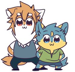  2018 :3 age_difference ambiguous_gender anthro big_eyes biped black_nose blue_body blue_eyes blue_fur bottomwear brown_body brown_fur brown_hair canid canine canis chibi clothed clothing dipstick_ears domestic_dog duo ear_markings footwear fox fully_clothed fur hair hands_behind_back head_tuft hoodie lolicon looking_at_viewer male mammal multicolored_body multicolored_ears multicolored_fur older_male pants pink_eyes pop_team_epic saku1saya seiya_(saku1saya) shirt shoes shorts simple_background standing style_emulation sweater sweater_vest tan_body tan_fur topwear tuft two_tone_body two_tone_fur vest white_background white_body white_fur windows_(saku1saya) young young_anthro younger_male 