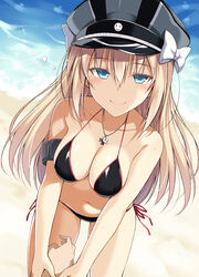  bikini bismarck_(kancolle) cleavage kantai_collection oota_yuuichi swimsuits 