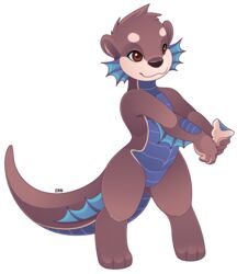  alpha_channel ambiguous_gender antediluvia anthro b-ern dragon feet fin fur hi_res hybrid mammal membrane_(anatomy) mustelid mythological_creature mythological_scalie mythology otter scales scalie simple_background solo tail toes transparent_background webbed_feet 