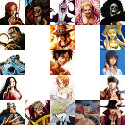  amputee bandana bartholomew_kuma black_hair blue_eyes blue_hair blue_skin boa_hancock bone bones breasts brook brown_eyes brown_hair cigar cigarette cleavage collage cyborg donquixote_doflamingo dracule_mihawk earrings facial_hair female fire flame franky gecko_moria glasses goatee goggles green_hair hat highres hook horns jewelry jimbei lack long_hair male marshall_d_teach monkey_d_luffy multiple_boys multiple_girls nami necklace nefertari_vivi nico_robin one_piece open_clothes open_shirt orange_hair pirate portgas_d_ace purple_hair rain red_hair roronoa_zoro sanji scar shanks shichibukai sir_crocodile skull slingshot smoking sunglasses sword tattoo top_hat tophat tusks usopp weapon 