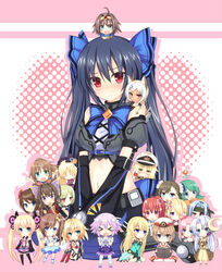  &gt;_&lt; 6+girls :d ^^^ ahoge ain_aru animal_ears bikini bikini_top_only bio_(chou_megami_shinkou_noire_gekishin_black_heart) black_hair blanc_(neptunia) blonde_hair blossa_aizen blue_eyes blue_hair blush book bow brown_hair cat_ears chibi chou_megami_shinkou_noire_gekishin_black_heart closed_eyes commentary_request crescent_moon crop_top d-pad dark-skinned_female dark_skin detached_sleeves dress estelle_(neptunia) everyone fuji_kakei full_body glasses gloves green_hair hair_ornament hair_over_eyes hair_over_one_eye hair_ribbon hairbow hairclip hat headband heart highres holding idol jeneria_g lady_wakku little_rain long_hair long_sleeves looking_at_another looking_at_viewer masujima_ai midriff moon moruu multiple_girls navel neptune_(neptunia) neptune_(series) noire_(neptunia) nose_blush oerba_yun_fang on_head on_shoulder open_book open_mouth outstretched_arms pink_hair pocketstation purple_hair puuna_(chou_megami_shinkou_noire_gekishin_black_heart) red-framed_eyewear red_eyes red_hair restoa ribbon rid rii_fai ryuuka sango_(chou_megami_shinkou_noire_gekishin_black_heart) saori_(chou_megami_shinkou_noire_gekishin_black_heart) scar semi-rimless_eyewear shoes short_hair short_sleeves side_ponytail silhouette sitting skirt sleeves_past_wrists smile staff standing striped_clothes striped_thighhighs sweatband swimsuit tail thighhighs tsunemi twintails under-rim_eyewear v_arms vert_(neptunia) very_long_hair wariza white_gloves white_hair win_(chou_megami_shinkou_noire_gekishin_black_heart) wrist_cuffs 