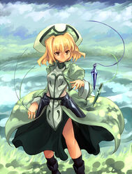  bad_id bad_pixiv_id blonde_hair female hat klarwind kouno_hikaru lyrical_nanoha mahou_shoujo_lyrical_nanoha mahou_shoujo_lyrical_nanoha_a&#039;s shamal short_hair solo yellow_eyes 