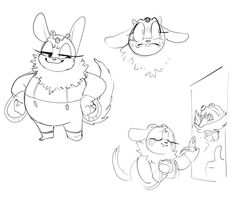  anthro archie_comics avoid_posting bodily_fluids chinchilla chinchillid crying dr._eggman female fluffy fur human mammal monochrome morbi rodent scared sega slightly_chubby smile sonic_the_hedgehog_(series) tears thunderbolt_the_chinchilla tuft 