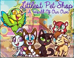  2019 avian bev_gilturtle bird bovid canid canine canis caprine cricetid domestic_cat domestic_dog edie_von_keet esmeia felid feline felis female feral fur goat green_eyes group hair hamster hasbro jade_catkin littlest_pet_shop littlest_pet_shop:_a_world_of_our_own mammal open_mouth quincy_goatee reptile rodent roxie_mcterrier scalie simple_background teeth trip_hamston turtle 