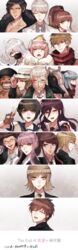  6+boys 6+girls ando_ruruka asahina_aoi bandai_daisaku closed_eyes commentary_request cow_mask crying danganronpa_(series) danganronpa_3_(anime) danganronpa_another_episode:_ultra_despair_girls everyone flying_sweatdrops formal fukawa_toko gekkogahara_miaya glasses great_gozu grin hagakure_yasuhiro hat highres izayoi_sounosuke kimura_seiko kirigiri_kyoko kizakura_kouichi mask mitarai_ryota mole mole_under_mouth mouth_mask multiple_boys multiple_girls munakata_kyousuke naegi_komaru naegi_makoto sakakura_juuzou school_uniform serafuku short_hair smile suit surgical_mask tengan_kazuo togami_byakuya v yukizome_chisa z-epto_(chat-noir86) 