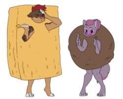  alpha_channel anthro clothing corlite_(squeaker) costume deathly_forest duo female food food_costume hi_res mammal meatball meatball_costume morne_(squeaker) noodle_costume noodles ramen ramen_costume 