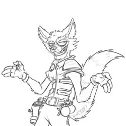  1:1 2019 3_fingers alpha_channel anthro belt biped clothed clothing digital_drawing_(artwork) digital_media_(artwork) explosives fangs fingerless_gloves fingers front_view fur gesture gloves grenade grin guardians_of_the_galaxy handwear krolik long_tail male mammal marvel monochrome pose procyonid raccoon rocket_raccoon shrug signature sleeveless smile solo standing tail teeth weapon 