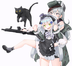  dduck_kong g11_(girls_frontline) girls_frontline hk416_(girls_frontline) neko weapon 