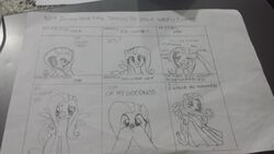  16:9 absurd_res chart clothing dress fluttershy_(mlp) friendship_is_magic graphite_(artwork) hasbro hi_res meme my_little_pony pencil_(artwork) sora78 traditional_media_(artwork) waifu_chart wedding_dress widescreen 