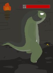  2023 a_careless_fabricator cute_fangs digital_media_(artwork) empty_eyes eye_contact eyebrows feral gameplay gameplay_mechanics horn looking_at_another looking_at_viewer low_res lying not_furry nude on_back paws pixel_(artwork) reptile scalie shaded simple_background solo tail zcbnm 