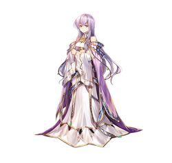  absurdres bare_shoulders book breasts cape chachie circlet closed_mouth commentary dress english_commentary female fire_emblem fire_emblem:_genealogy_of_the_holy_war fire_emblem_heroes full_body hair_ornament highres holding holding_book hugging_book hugging_object jewelry julia_(crusader_of_light)_(fire_emblem) julia_(fire_emblem) light_smile long_dress long_hair long_sleeves looking_at_viewer medium_breasts official_art purple_cape purple_eyes purple_hair sandals see-through simple_background smile solo standing toes turtleneck very_long_hair white_background wide_sleeves 