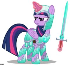 2013 a4r91n_(artist) absurd_res alicorn alpha_channel armor crossover diamond_(gem) diamond_armor diamond_sword digital_media_(artwork) equid equine feathered_wings feathers female feral friendship_is_magic fur gem glowing hair hasbro headgear helmet hi_res horn horse latin_text levitation magic mammal melee_weapon microsoft minecraft mojang multicolored_hair my_little_pony mythological_creature mythological_equine mythology pony princess purple_body purple_eyes purple_feathers purple_fur purple_hair royalty scar solo sword text translated twilight_sparkle_(mlp) two_tone_hair vector weapon wings xbox_game_studios