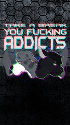 3d_(artwork) addiction addicts ambiguous_gender anthro canid canine canis chromatic_aberration cigarette digital_media_(artwork) domestic_dog drugs duo glitch great_dane hex lol_comments lyrics mammal mastiff molosser monster mynos noiz s3rl smoke smoking stereo_thaddeus stereogram