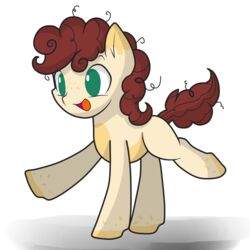 1:1 2014 ambiguous_gender brown_hair earth_pony equid equine fan_character green_eyes hair hasbro hikariviny hooves horse mammal my_little_pony open_mouth pony solo