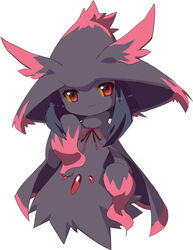 female fuchsia_(artist) generation_4_pokemon looking_at_viewer mismagius nintendo pokemon pokemon_(species) red_eyes solo yellow_sclera