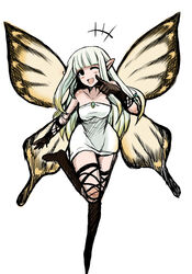 airy_(bravely_default) blush bravely_default clothing fairy female gloves hair handwear humanoid humanoid_pointy_ears insect_wings looking_at_viewer not_furry silicon_studio solo unknown_artist white_hair wide_hips wings