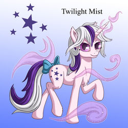 1:1 accessory bow_(feature) bow_accessory bow_ribbon cutie_mark equid equine female feral furgonomics gradient_background hair hasbro hi_res horn mammal mlp_g1 multicolored_hair my_little_pony my_little_pony_&#039;n_friends mythological_creature mythological_equine mythology pre-g4 purple_eyes ribbons shaded simple_background solo starbat tail tail_accessory tail_bow tail_ribbon twilight_(mlp) twilight_mist_(mlp) two_tone_hair unicorn