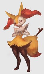  2022 ambiguous_gender anthro braixen digital_media_(artwork) dipstick_tail feet generation_6_pokemon gesture hand_heart hi_res looking_at_viewer markings nintendo null_skull pokemon pokemon_(species) red_eyes simple_background smile solo standing stick stick_in_tail tail tail_markings tongue tongue_out white_background 