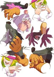  anthro blood bodily_fluids cel_shading clothing female gloves group hand_focus hand_holding handwear heart_(mad_rat_dead) iro_gomasio mad_rat_(mad_rat_dead) mad_rat_dead male mammal mob_rat_(mad_rat_dead) model_sheet murid murine nippon_ichi_software rat rat_god_(mad_rat_dead) rodent shaded snout snout_focus 