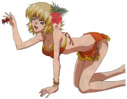  bikini cagalli_yula_athha gundam_seed swimsuit white 